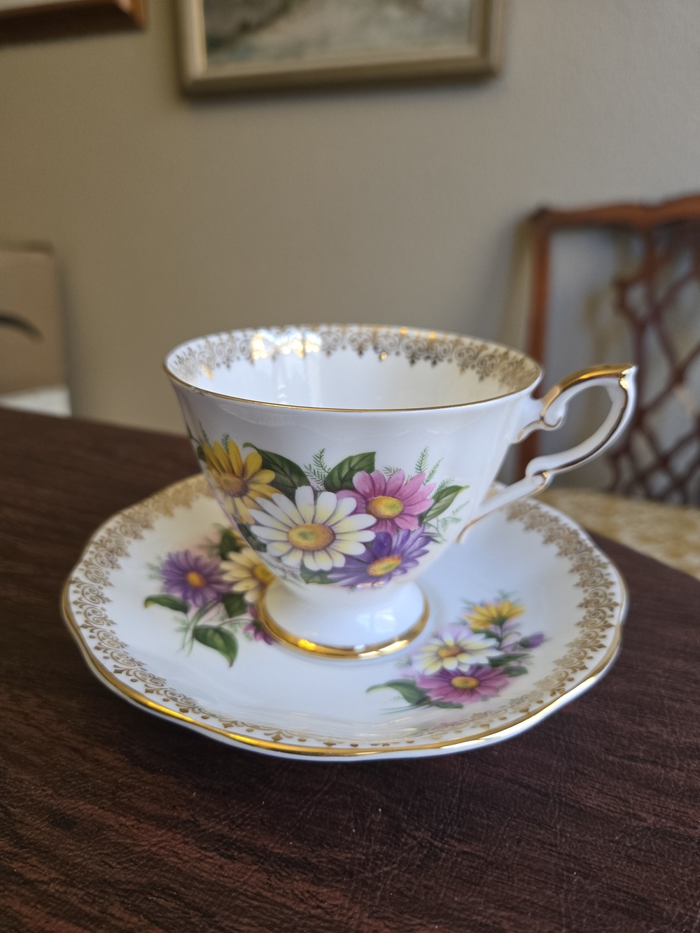 Royal Standard Fine Bone China Teacup and Saucer